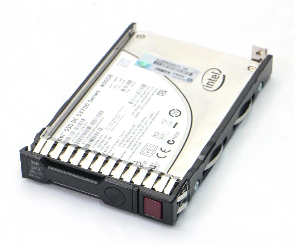hp 692166-001 SSDSC2BA400G3P 400GB MLC ME SC SSD 2.5in SATA ProLiant Gen8続きもの等相応う HDDマウンタ付 動くこと突きとめる済 【中古】【