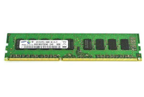 Samsung 4GB PC3-10600E DDR3 Unubuffered ECC 【中古】【20160530】