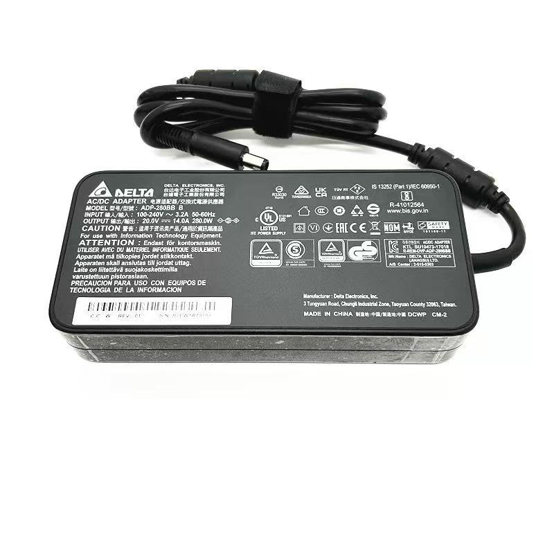 完全無欠新品 DELTA 自動データ処理-280BB B 20V 14A 280W ACワット数アダプタ A18-280P1A 7.4*5.0粍