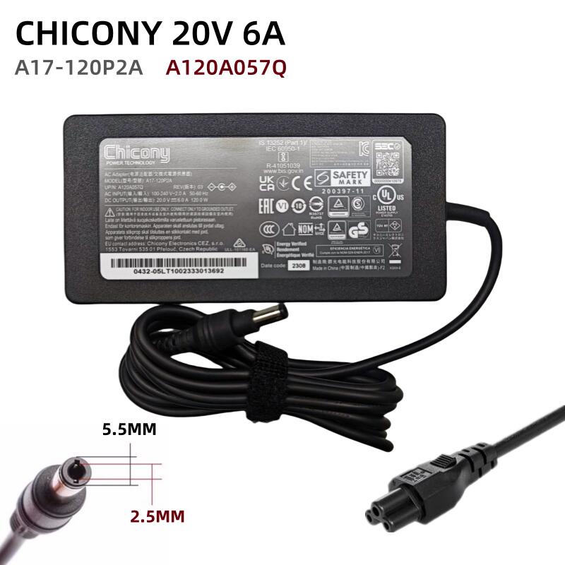 楽天市場】純正新品 Chicony A17-120P2A A120A057Q 20V 6A 120W AC