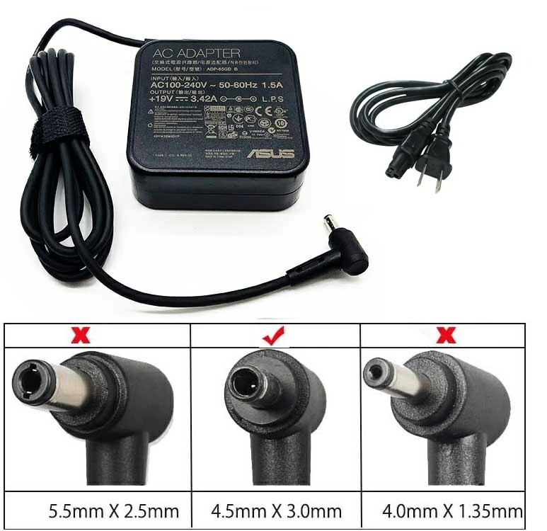 楽天市場】ASUS 純正 ACアダプター 65W 19V 3.42A 4.5×3.0mm対応 電源