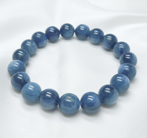 ブルーカイアナイト10mm ブレスレット kay048