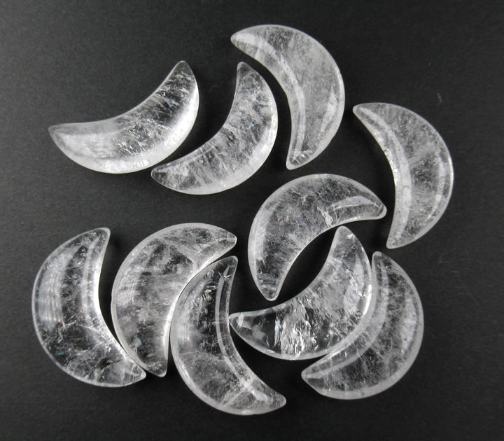 楽天市場】66684 水晶 三日月型 ペンダントトップ 30mm 1個売り