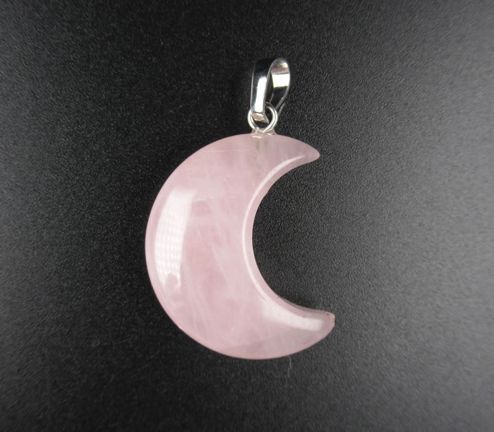 rin様　値下げ　高品質　ローズクォーツ　月　ムーン　スタンド付き 64350141_2.jpg