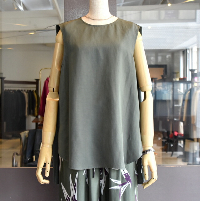 SACRA(サクラ)/VISCOSE LINEN TUMBLE TOP (3色展開)｜acoustics （アコースティックス）
