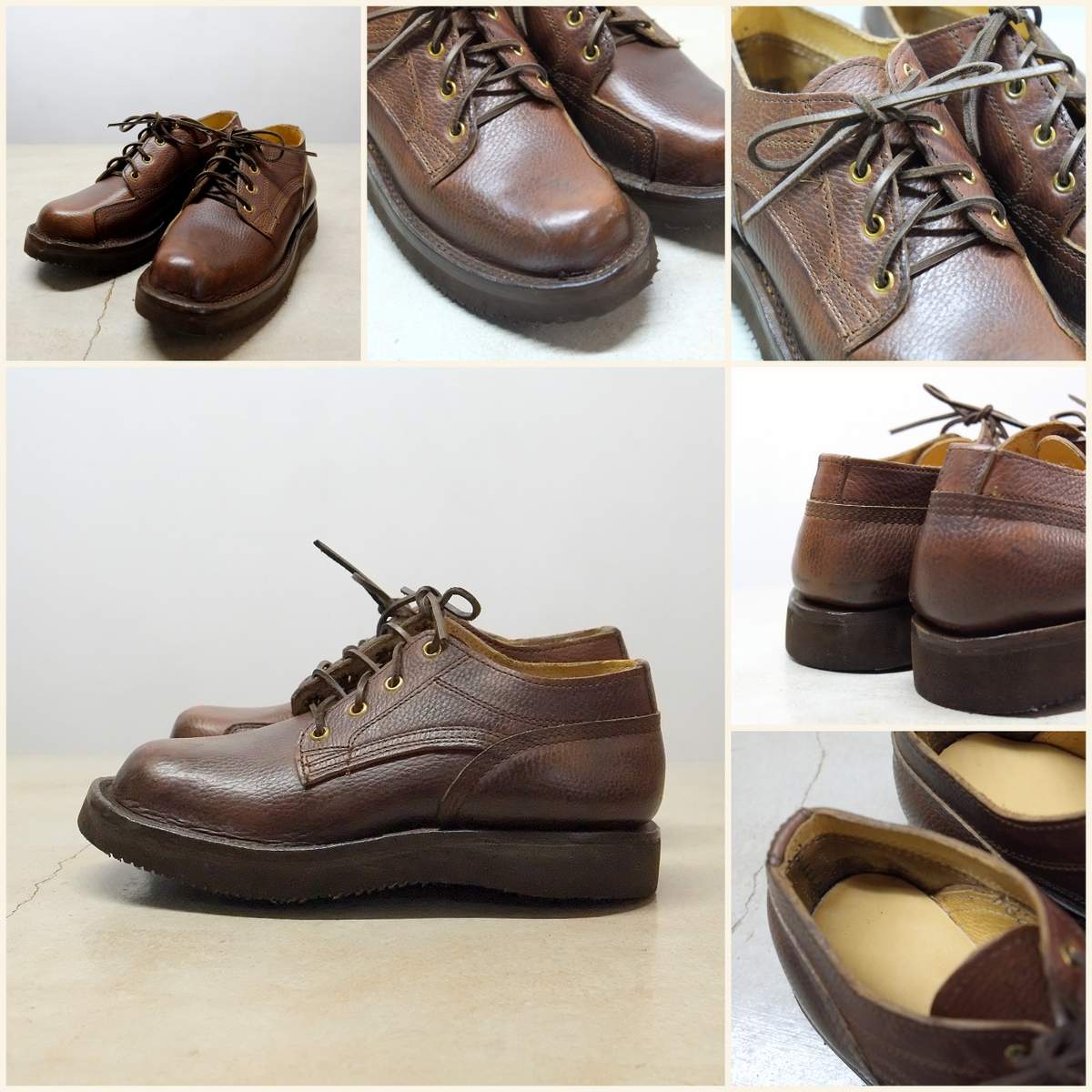 GRIZZLY BOOTS （グリズリー -Horween ブーツ） Brown- Lineman Oxford