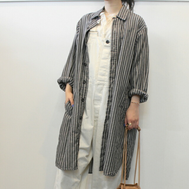 HTS(HARROW TOWN STORES)/WORK BUTTON LONG SHIRT(2色展開)