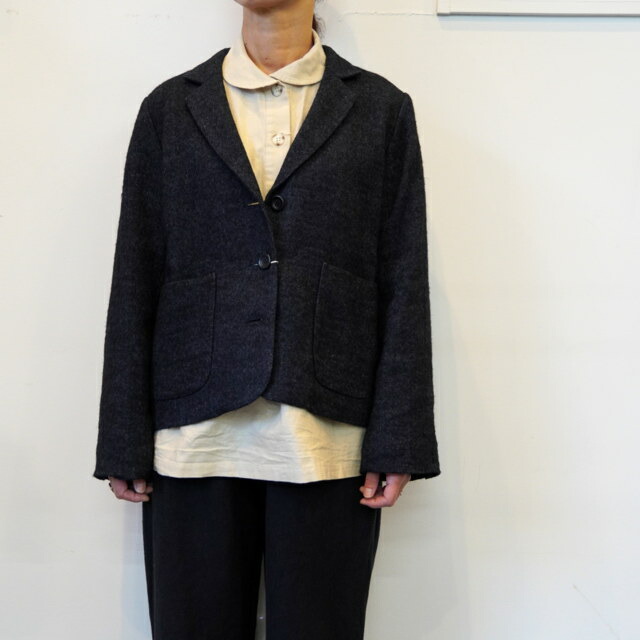 Sarah(サラ)/ LINEN WOOL TWILL JACKET｜acoustics （アコースティックス）