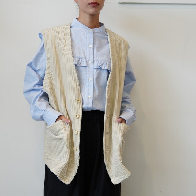 yarmo(ヤーモ）/ Oversized Sleeveless Jk レディースファッション-トップス