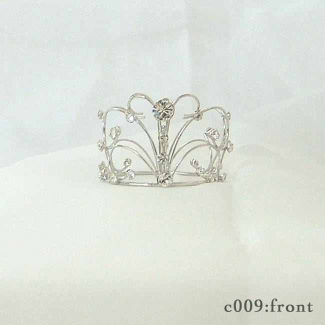 ミニジャケット冠 C009  ゴールド/しろがね色 華燭の典・華燭の典・寄り合い付属物 結晶硝子当て嵌める ぬい活☆日本製