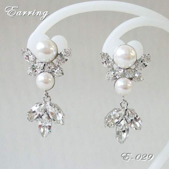 Accessaccessory Earrings E029 Wedding Four Circle Party Accessaccessory Earrings E029 Wedding Four Circle Party Accessories Swarovski Element Use Craftsman Is Handmade Rakuten Global Market