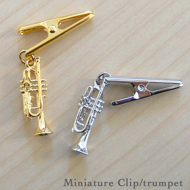 ミニチュア楽器　ホルン 楽天市場】ミニチュア楽器ブローチ ホルン ゴールド＆シルバー