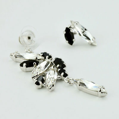 MASAAKi TAKAHASHi バックピアス（クリスメラキャッチ付） shining wing black　クリスタルガラス　よせものアクセサリー｜AccessAccessory