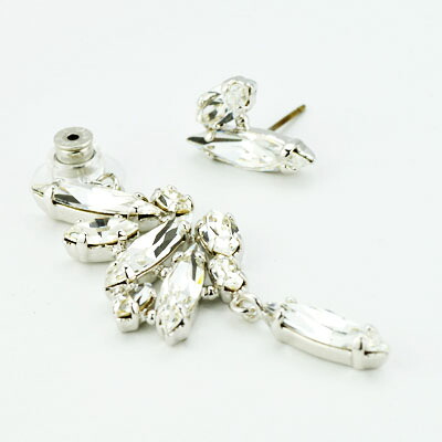 MASAAKi TAKAHASHi バックピアス(クリスメラキャッチ付)shining wing shine クリスタルガラス よせものアクセサリー|AccessAccessory