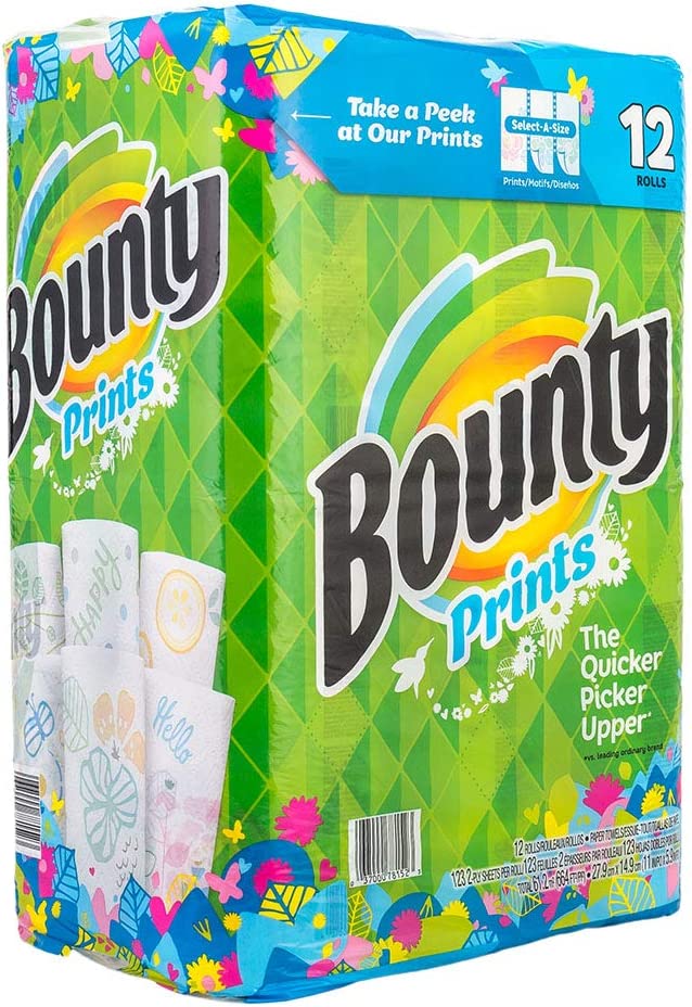 にありませ Bounty バウンティ prints パーパータオル 123シート 12ロールの通販 by shop 我楽太屋｜ラクマ します -  shineray.com.br