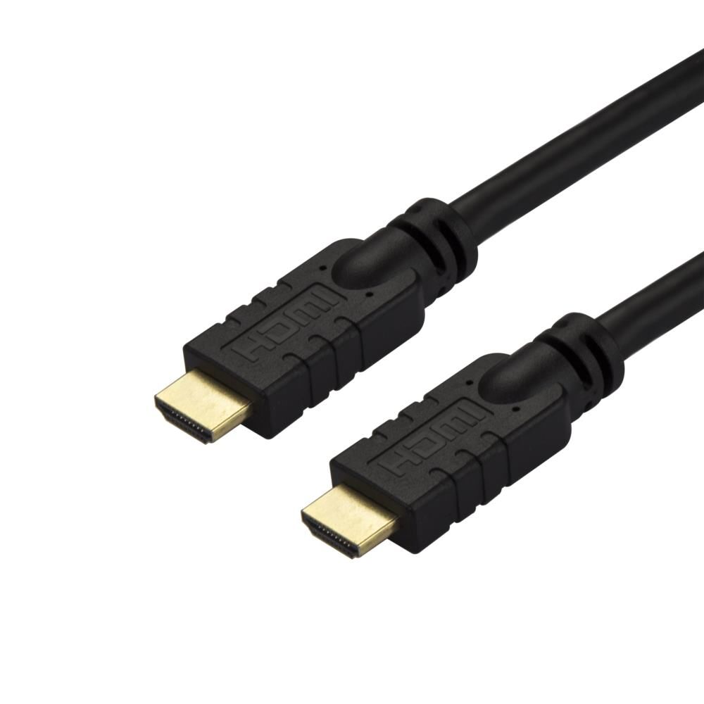 ハイスピードHDMIアクティブケーブル 15m 信号増幅回路内蔵 CL2定格 4K 60Hz 4K2K解像度 ブラック 送料無料 スターテック Startech 2年保証