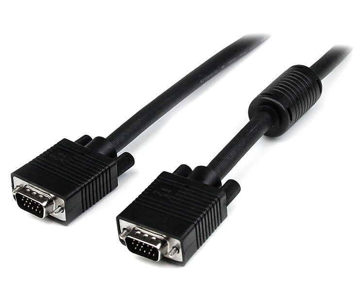 15m 高解像度VGA(アナログRGB)同軸ディスプレイケーブル 高密度D-Sub15ピン(ミニ) オス-高密度D-Sub15ピン(ミニ) オス 1920x1200 ブラック スターテック StarTech.com 全使用期間保証