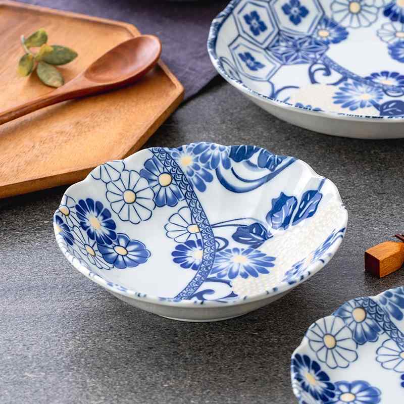 食器 セット 陶器 碗 皿 花柄 釉下彩 風 日常使い 洗練 磁器 食卓 インテリア｜アクセルジャパン