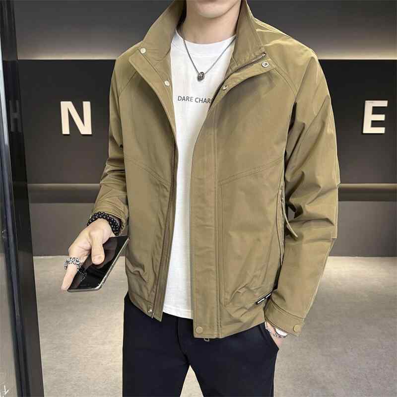 メンズ 春 照明ランプ色つや 細工物 上衣 ミリタリー 表現スタイル 心地好い 流行り物 兄ちゃん 成人男性用 軽さ 伸縮性 通い 普段使い