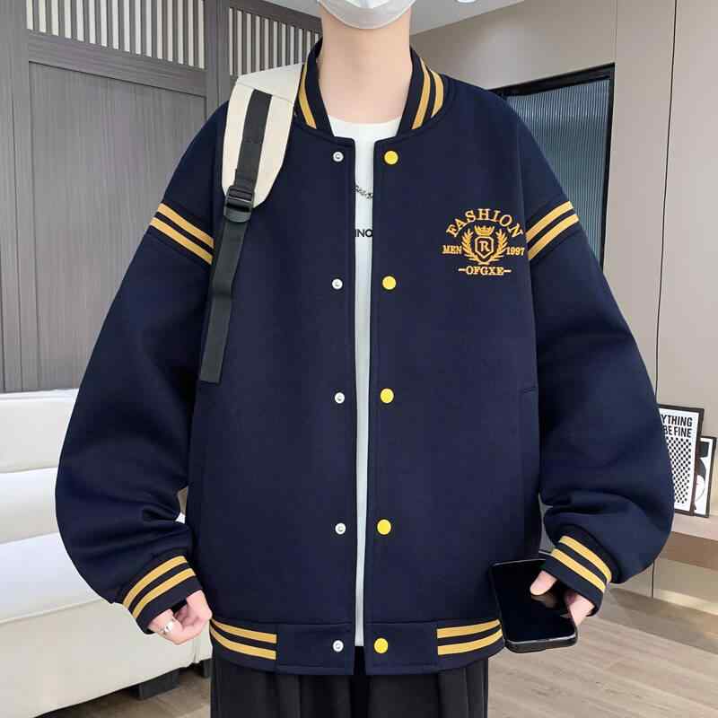 ジャケット キッズ 男の子 春秋 野球風 カジュアル スタイリッシュ ティーン 学生 通学用 クール 軽量 吸湿速乾 コットン混