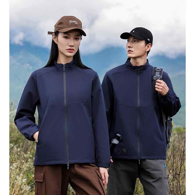 アウトドア ジャケット メンズ 立襟 薄手 防風防水 防静電気 登山用 作業服 軽量 伸縮性 通勤用 普段使い