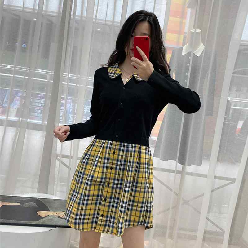 プルオーバー トップ ワンピ A伝達ルート フランス共和国 M 家 早 秋型 女装 POLO 襟 付き添い人 透かし彫り プルオーバーは 編み物の まがい物の 衣装を 繋ぎ合わせた