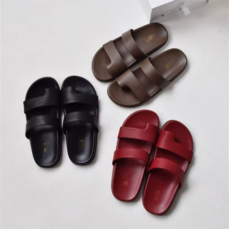 レディース 人情本サンダル 羊革 革 トゥカバー 滑っこい 砂浜シューズ 夏用 軽さ 通気性 好いたらしい 同盟罷工一巡り レディース靴-その他-サンダル