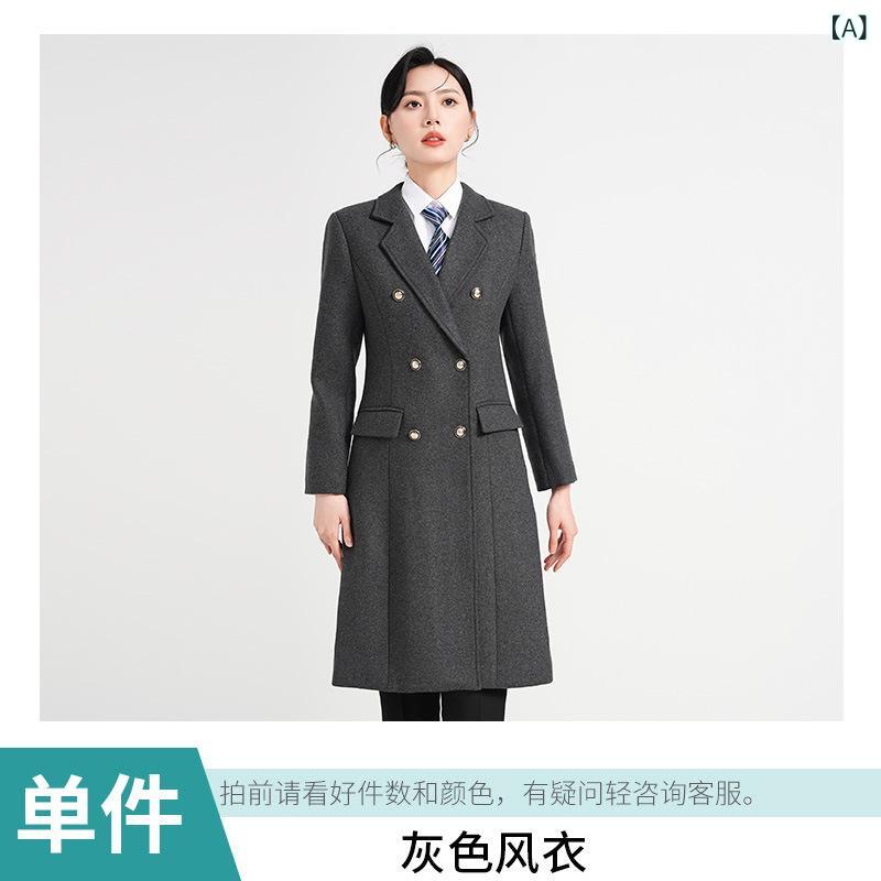 コート レディース 秋冬 ウール混 キルティング 中長丈 ビジネス オフィス ホテル フロント 員 制服 通勤用 暖か 保温 軽量 高級感 フォーマル 接客 エレガント 10,934円