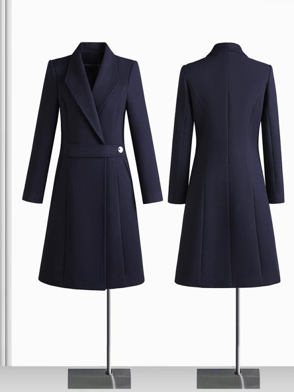 コート 女性用 ウール 中長丈 厚手 綿入れ ビジネス 制服 員 ホテル 受付 暖か フォーマル オフィス フロント デスク 仕事着|アクセルジャパン