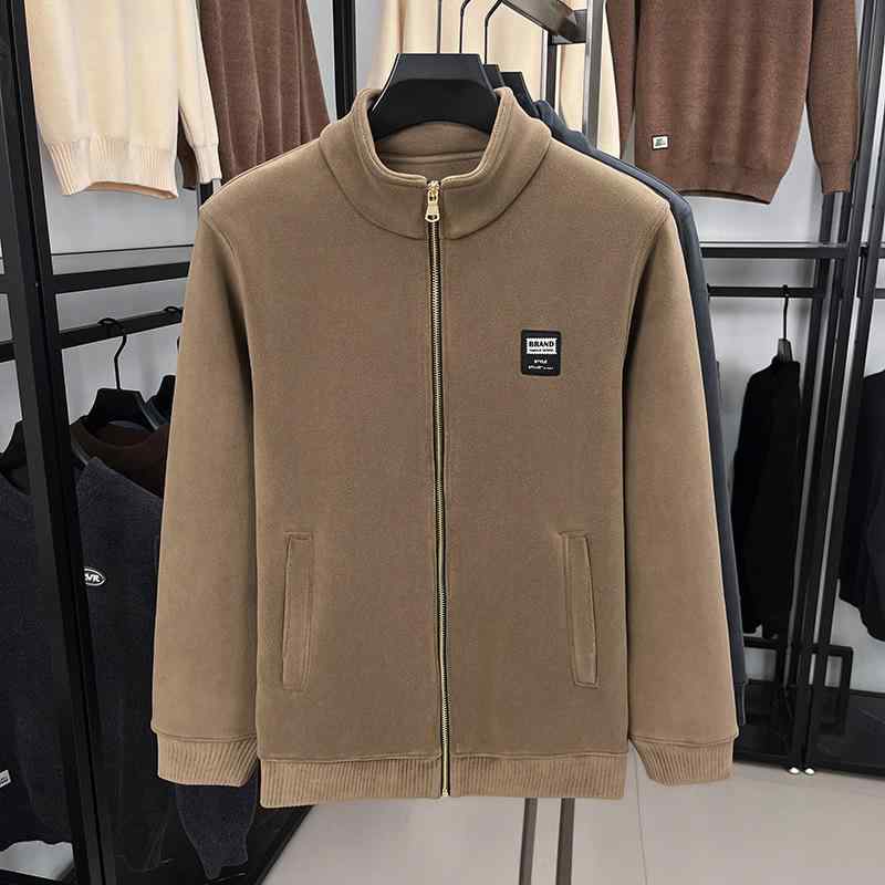 ジャケット メンズ 秋冬 ボア素材 スタンドカラー ジップアップ 厚手 フリース 暖か アウター 軽量 伸縮性 吸湿速乾 コート トップス