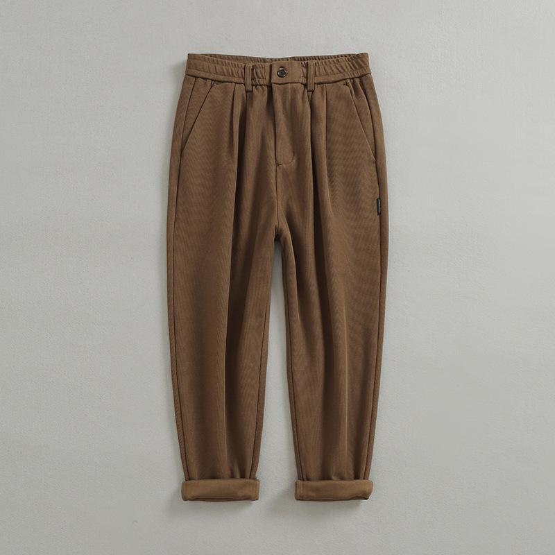 パンツ メンズ 秋冬 ニット ストレート カジュアル ベーシック 日常使い 柔らかい 伸縮性 暖か素材