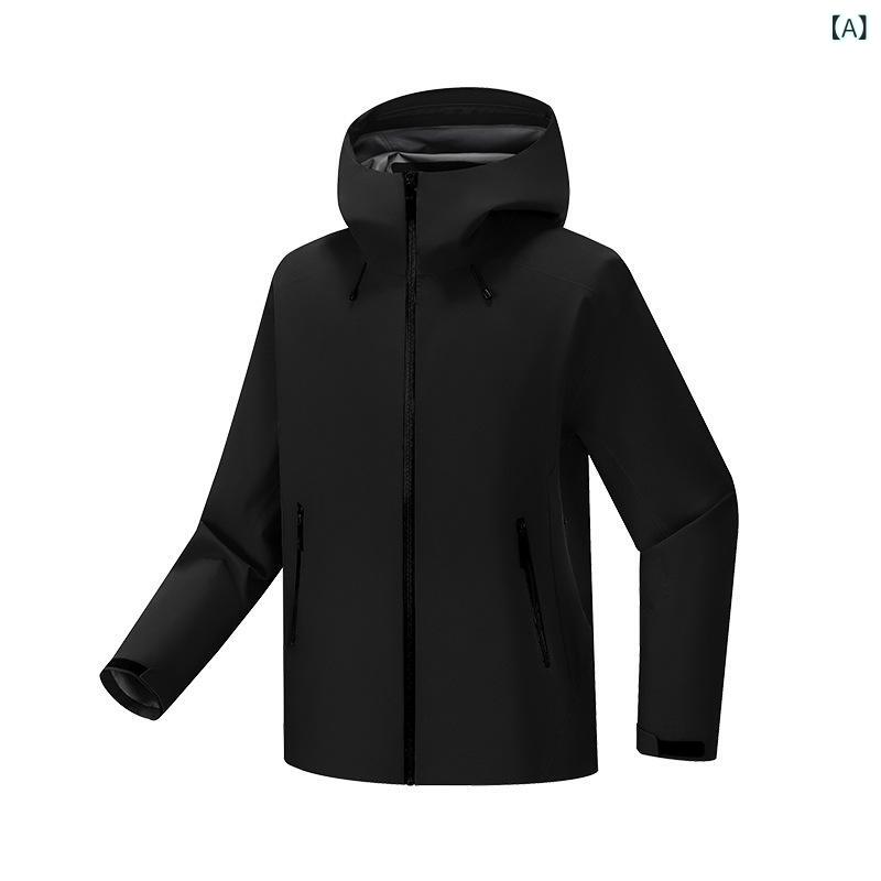 アウトドア 登山ジャケット 男女用 ハードシェル 防水 フード付き 春秋 3層構造 シームシール 吸湿速乾 軽量 通気性 トレッキング ハイキング 耐久性｜アクセルジャパン