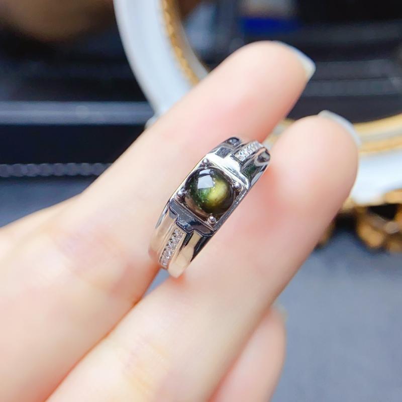 指輪 レディース シルバー925 星光ブルーサファイア 6&times;6mm 主石 スターサファイア スター効果 宝石 ジュエリー アクセサリー 銀製 華奢 シンプル エレガント 高級感 上品 おしゃれ 大人 かわいい デイリー使い パーティー ギフト用 カジ｜アクセルジャパン