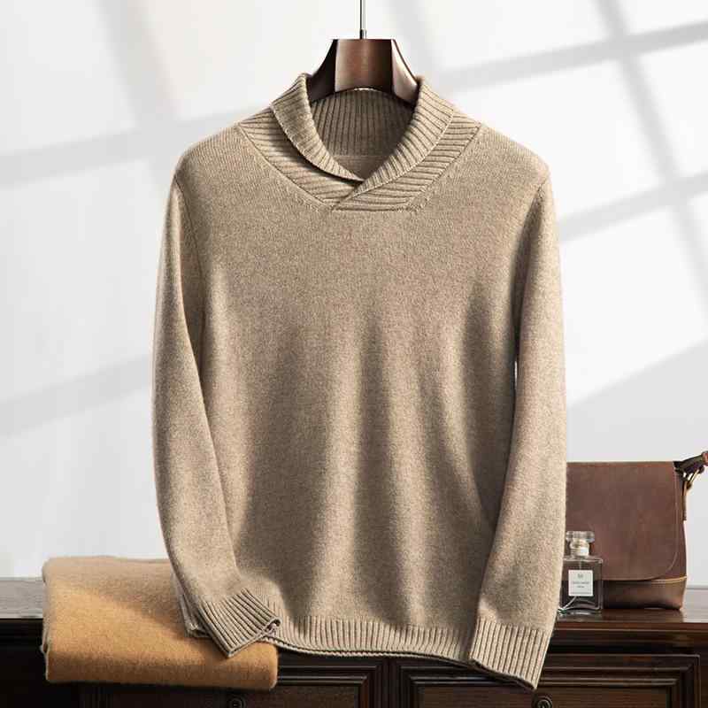 セーター メンズ カシミヤ ラウンドネック インナー ゆったり プルオーバー 保温性 秋冬 暖か ニット トップス 柔らかい 素材|アクセルジャパン