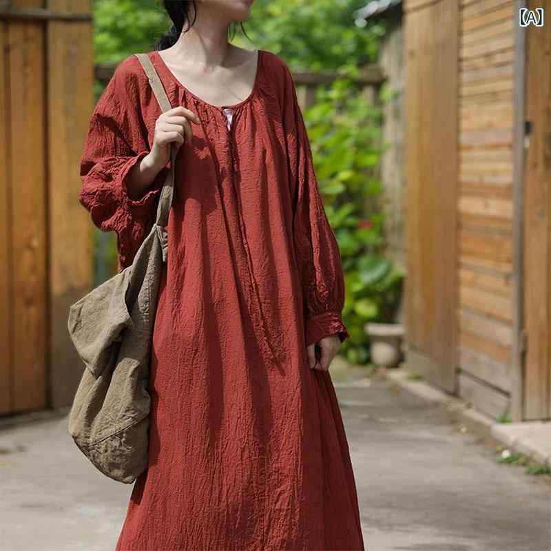 ワンピース レディース 春夏 膝丈 半袖 綿 再生繊維 荷葉襟 ギャザー フリル 切り替え 体型カバー 大きいサイズ ゆったり 細見え お腹周り 二の腕カバー ナチュラル かわいい おしゃれ カジュアル 通学 通勤用 デート お出かけ 旅行用 清潔感 さ|アクセルジャパン