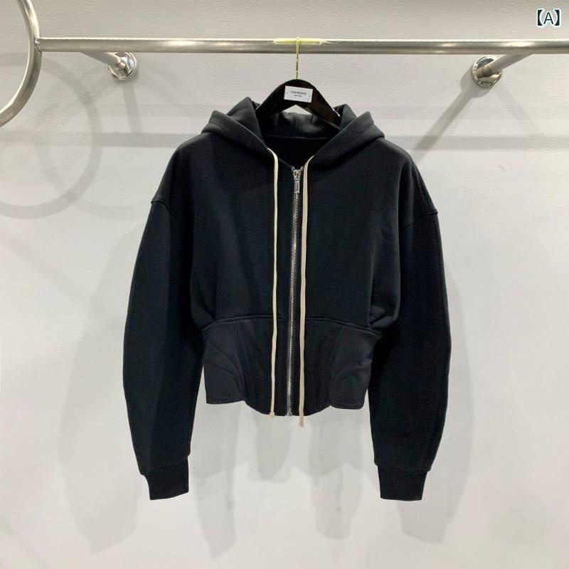 パーカー レディース トップス アウター スウェット 長袖 ショート丈 ジップアップ フード付き ストリート系 暗黒系 個性派 スリム フィット 細見え 着痩せ 体型カバー 大きいサイズ ゆったり カジュアル ダンス衣装 部屋着 ダンスウェア |アクセルジャパン