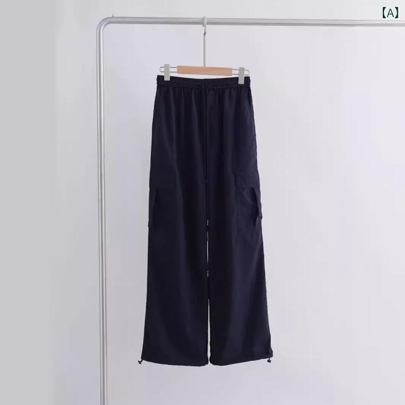 ロングパンツ レディース ゆったり ズボン ボトムス カーゴパンツ ワークパンツ 接触冷感 軽量 薄手 快適 高腰 ハイウエスト 無地 シンプル カジュアル 体型カバー 着痩せ 大きいサイズ ストレッチ スポーティー 速乾 通気性 伸縮性 普段使い アウ|アクセルジャパン