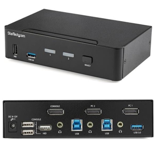 StarTech.com 2ポートDisplayPort対応KVMスイッチ パソコン/CPU