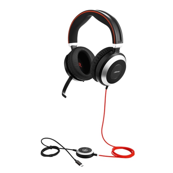 Jabra EVOLVE 80 ビジネスフォン MS ノイズキャンセラー スピーカー