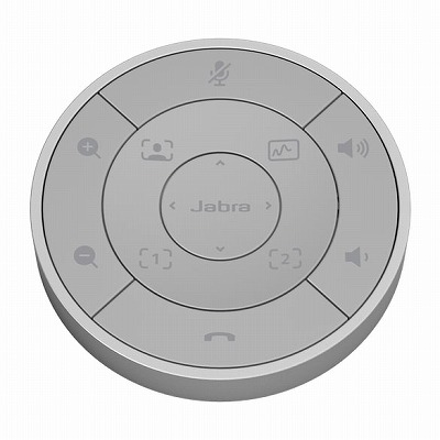 Jabra PanaCast 50 Remote Controller Grey / 180°可視性角見晴らし4K相応うwebカメラJabra PanaCast 50専用リモート制御装置(薄墨色)