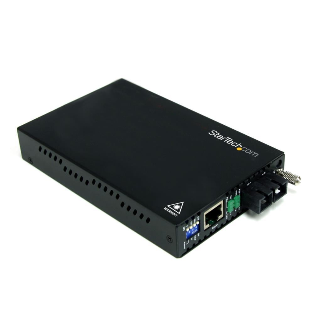 イーサネット光メディアコンバータ Ethernet(10Base-T 100Base-TX) - 光ファイバ(100BASEーFX) マルチモード 最大2km延長 RJ-45(メス) - 光ファイバ SCデュプレックス(メス)  送料無料 スターテック Startech 2年保証