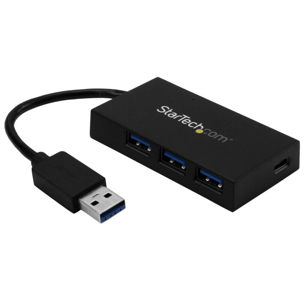 4ポートUSB 3.0ハブ USB A - 3x USB A(高速充電対応) 1x USB-C 電源アダプタ付属 USB Type-Cポート搭載USBハブ 送料無料 スターテック Startech 2年保証|アクセルジャパン