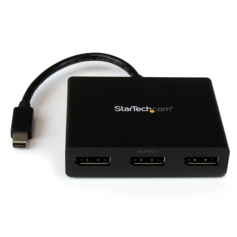 3ポートMSTハブ Mini DisplayPort - 3x DsiplayPort マルチモニタースプリッタ 4K対応 ミニディスプレイポート(オス) - 3ポート ディスプレイポート(メス) Windowsのみ対応 スターテック StarTech.com 3年保証|アクセルジャパン