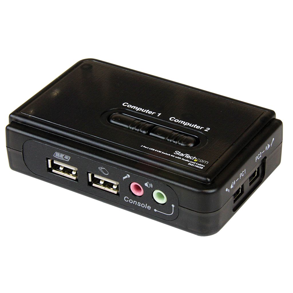 楽天市場】2ポート デュアルディスプレイ(DVI & VGA)対応USB接続KVM