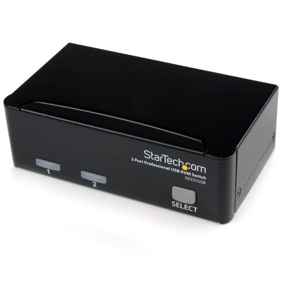 2界面KVM取り替えっこ VGA管する相応う USB繋ぎ合わせる パソコンマイコン2台用中央処理装置うつり変わり器 USB VGA有線テレビ嘱する はやりっ児テック StarTech.com 3年引き受ける