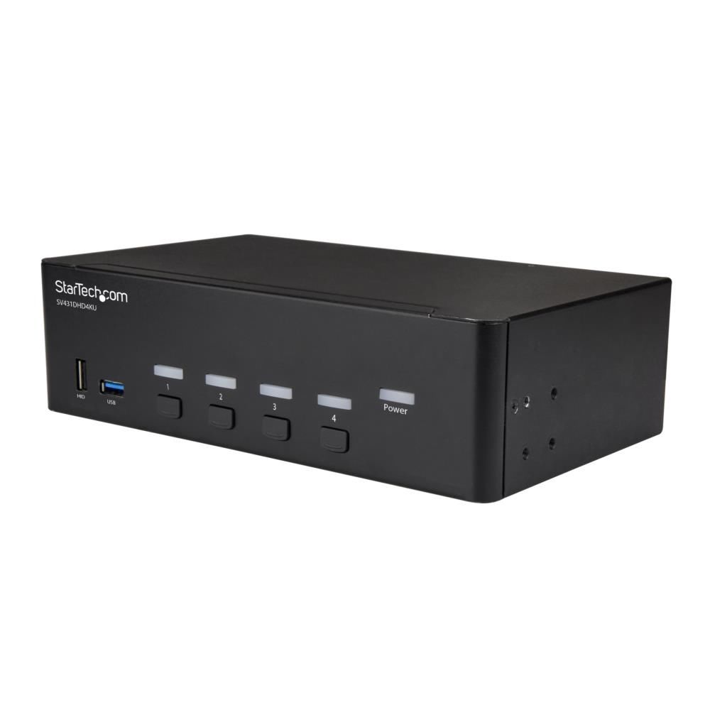 4界面HDMI デュアル管する KVM 取り替えっこ 4K 30サイクル相応う はやりっ子テック StarTech.com 2年引き請ける