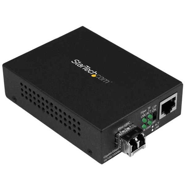 ギガビットイーサネット対応光メディアコンバータ 850nm マルチモード LCコネクタ 550m 10 100 1000Mbpsネットワーク対応 スターテック StarTech.com 2年保証