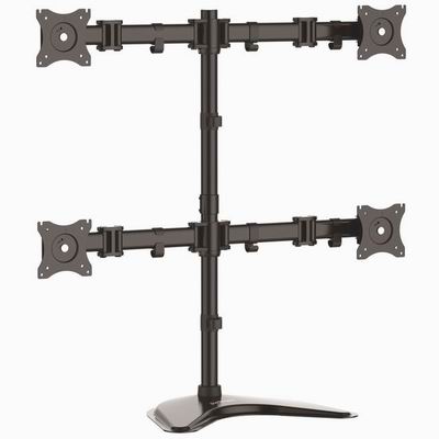 4面マルチモニタースタンド 2x2面マルチ液晶ディスプレイスタンド VESA規格対応 最大27インチモニタ4台対応 最大8kgのモニターを搭載可能 送料無料 スターテック Startech 5年保証｜アクセルジャパン