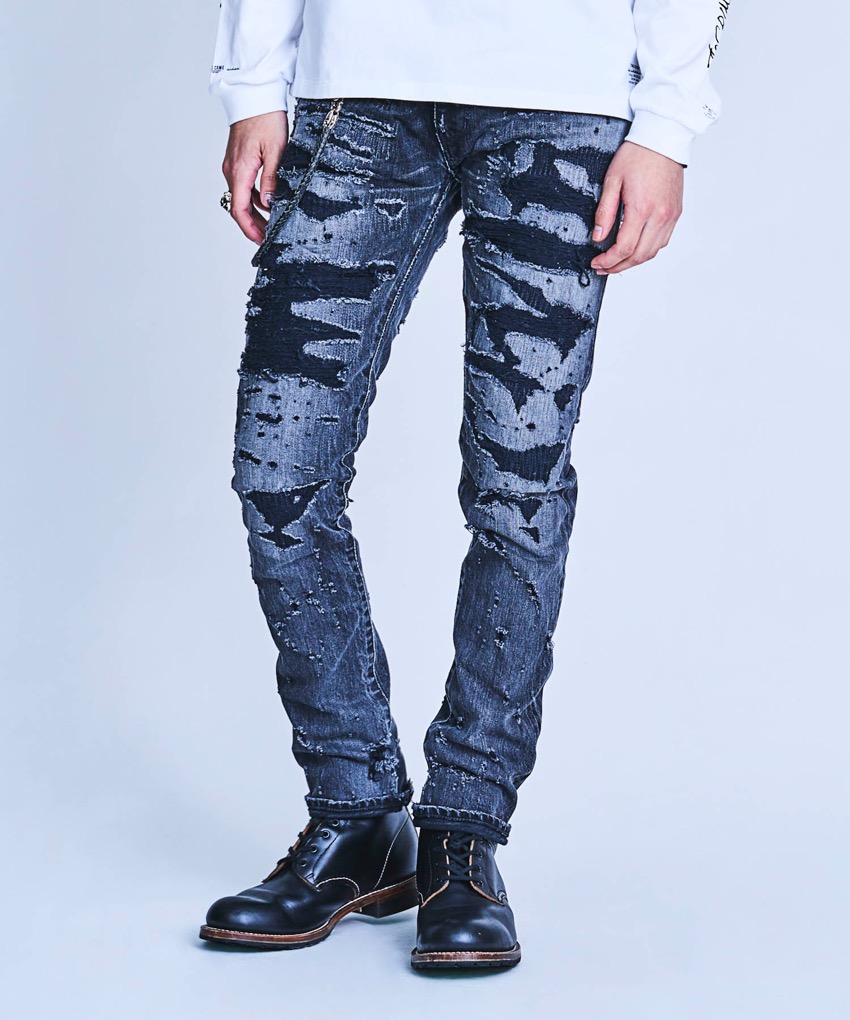 77%OFF!】 20%OFF FDMTL SLIM FIT STRAIGHT DENIM CS60 デニムパンツ