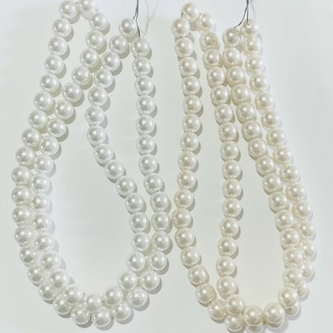 ホワイトパール ネックレス 花型クラスプ ホワイトパール ネックレス 花型クラスプ 付き